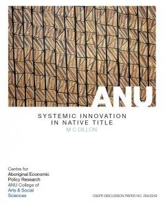 Systemic Innovation in Native Title